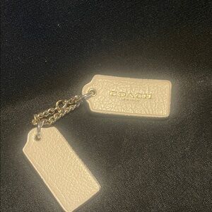 Coach Cream double hang tag with Gold Accents